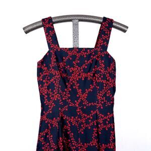 Draper James Women's SZ 0 Clover Vines Silk Blend Dress Floral Cottage Romantic